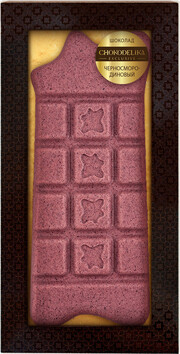 In the photo image Chokodelika, Flavoring Chocolate Blackcurrant, in blister, 75 g