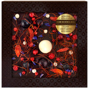 Chokodelika, Dark Chocolate with Decoration Goji, Currant, Lingonberry, in blister, 75 g