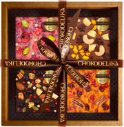 На фото изображение На фото изображение Чокоделика, Подарочный Набор Красочные эмоции, весом 300 грамм (Chokodelika, Gift Set Colorful Emotions 300 г)