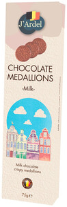 JArdel Milk Chocolate Crispy Medallions, 75 g