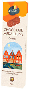 JArdel Milk Chocolate Crispy Medallions with Orange, 75 g