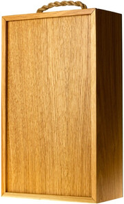 Пенал Wooden box with sliding lid for 2 bottles Bourgogne, oak