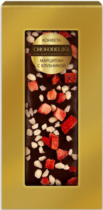 Шоколад Чокоделика, Батончик Марципан с клубникой, в блистере, 455 г