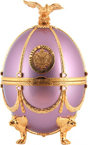 Императорская Коллекция в футляре в форме яйца Фаберже, Сиреневого цвета, в бархатной коробке