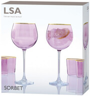 LSA International, Sorbet Balloon Glass, Rose, Set of 2 pcs, 0.525 L