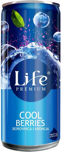 Life Premium Cool Berries, in can, 250 мл