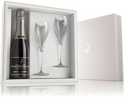 In the photo image Billecart-Salmon, Brut Reserve, Coffret with 2 Glasses