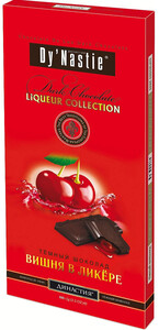 Шоколад DyNastie Dark Chocolate Cherry in Liqueur, 100 г