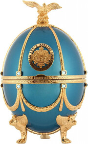 Императорская Коллекция в футляре в форме яйца Фаберже, Бирюзового цвета, в бархатной коробке