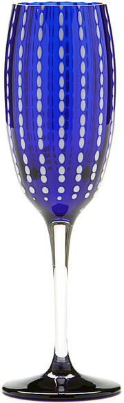 In the photo image Zafferano Sparking wine glass “Perle” Blu, 0.22 L
