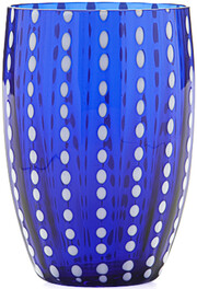На фото изображение Zafferano Tumbler “Perle” Blu, 0.32 L (Дзафферано Тумблер «Перле» Синий объемом 0.32 литра)