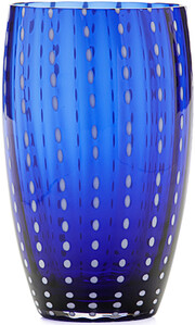 На фото изображение Zafferano Longdrink “Perle” Blu, 0.47 L (Дзафферано Лонгдринк «Перле» Синий объемом 0.47 литра)