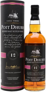 In the photo image Poit Dhubh 12 Years Old, gift box, 0.7 L