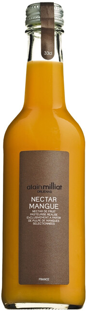 На фото изображение Alain Milliat Nectar de Mango, 0.33 L (Ален Мия Нектар из манго объемом 0.33 литра)