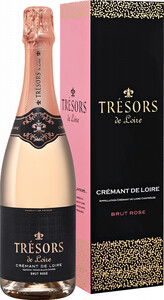 Joseph Verdier, Tresors de Loire Brut Rose, Cremant de Loire AOC, gift box