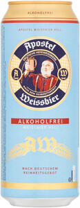 Apostel Weissbier Alkoholfrei, in can, 0.5 L
