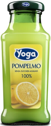 На фото изображение Yoga, Pompelmo, 0.2 L (Йога, Грейпфрутовый сок объемом 0.2 литра)