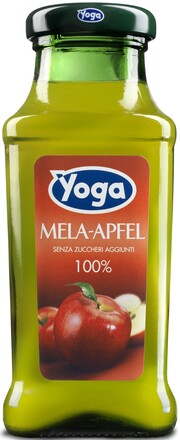 На фото изображение Yoga, Mela, 0.2 L (Йога, Яблочный сок объемом 0.2 литра)