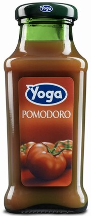 На фото изображение Yoga, Pomodoro, 0.2 L (Йога, Томатный сок объемом 0.2 литра)