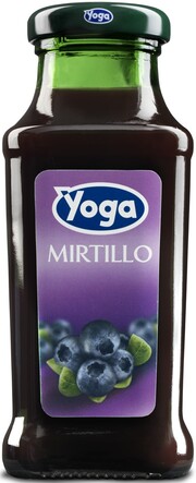 На фото изображение Yoga, Mirtillo, 0.2 L (Йога, Черничный нектар объемом 0.2 литра)
