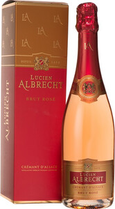 Lucien Albrecht, Brut Rose, Cremant dAlsace AOC, gift box, 1.5 L