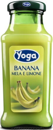 На фото изображение Yoga, Banana, 0.2 L (Йога, Банановый нектар объемом 0.2 литра)