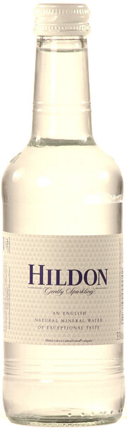 In the photo image Hildon Gently Sparkling Mineral Water, Glass bottle, 0.33 L