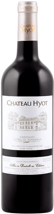 In the photo image Chateau Hyot, Castillon Cotes de Bordeaux AOP, 2016, 0.75 L