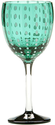 In the photo image Zafferano Wine Glass “Perle” Verde, 0.3 L