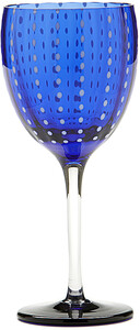 Zafferano Wine Glass “Perle” Blu, 300 ml
