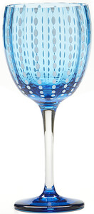Zafferano Wine Glass “Perle” Acqua Marina, 300 ml