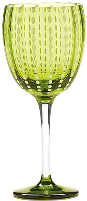 In the photo image Zafferano Wine Glass “Perle” Verde Mela, 0.3 L