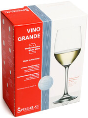 На фото изображение Spiegelau Vino Grande, White Wine, Set of 2 glasses in gift box, 0.34 L (Шпигелау Вино Гранде, Набор из 2 бокалов для белого вина в подарочной упаковке объемом 0.34 литра)