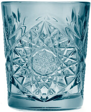 Libbey, Hobstar Whisky Glass, Blue, 355 ml