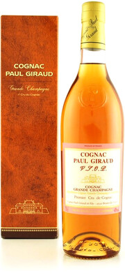 На фото изображение Paul Giraud, VSOP Grande Champagne Premier Cru, gift box, 0.7 L (Поль Жиро, ВСОП Гранд Шампань Премье Крю, в подарочной коробке объемом 0.7 литра)