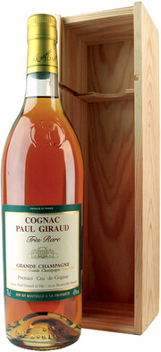 In the photo image Paul Giraud, Tres Rare Grande Champagne Premier Cru, wooden box, 0.7 L