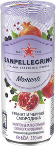 S. Pellegrino Pomegranate & Blackcurrant, in can, 0.33 л
