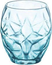 На фото изображение Bormioli Rocco, Oriente Water Glass, Blue, 0.4 L (Бормиоли Рокко, Ориент Стакан, Голубой объемом 0.4 литра)