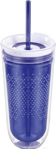Zoku Travel Double Wall Insulated Tumbler, Blue, 325 мл
