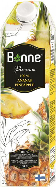 На фото изображение Bonne Premium Pineapple, 1 L (Бонне Премиум Ананас объемом 1 литр)