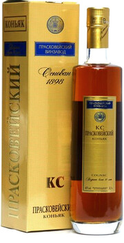In the photo image Praskoveysky Cognac, 10 years, gift box, 0.5 L