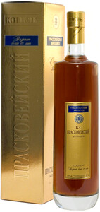 Praskoveysky Cognac, 10 years, gift box, 0.7 L