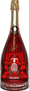 DZIV, Derbent Rossiyskoe Champagne, Rose Semi-Sweet, 1.5 L