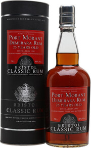 Bristol Classic Rum, Port Morant Demerara Rum 25 Years Old, in tube, 0.7 L