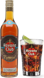 Havana Club Anejo Especial, with glass, 0.7 л