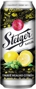 Steiger Radler Tmavy Citron, Nealko, 0.5 л