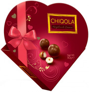 Шоколад Jouy&Co, Chiqola Heart, Hazelnut Cream, gift box, 110 г