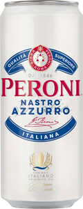 Итальянское пиво Peroni Nastro Azzurro, in can, 0.33 л