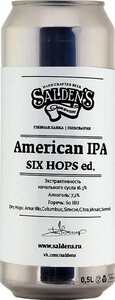 Saldens American IPA Six Hops ed., in can, 0.5 L