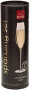 Rona, Celebration Champagne Glass, set of 2 pcs, gift tube, 210 мл
